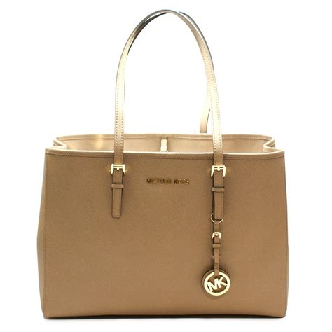 michael kors jet set saffiano dark khaki|Michael Kors tote jet set.